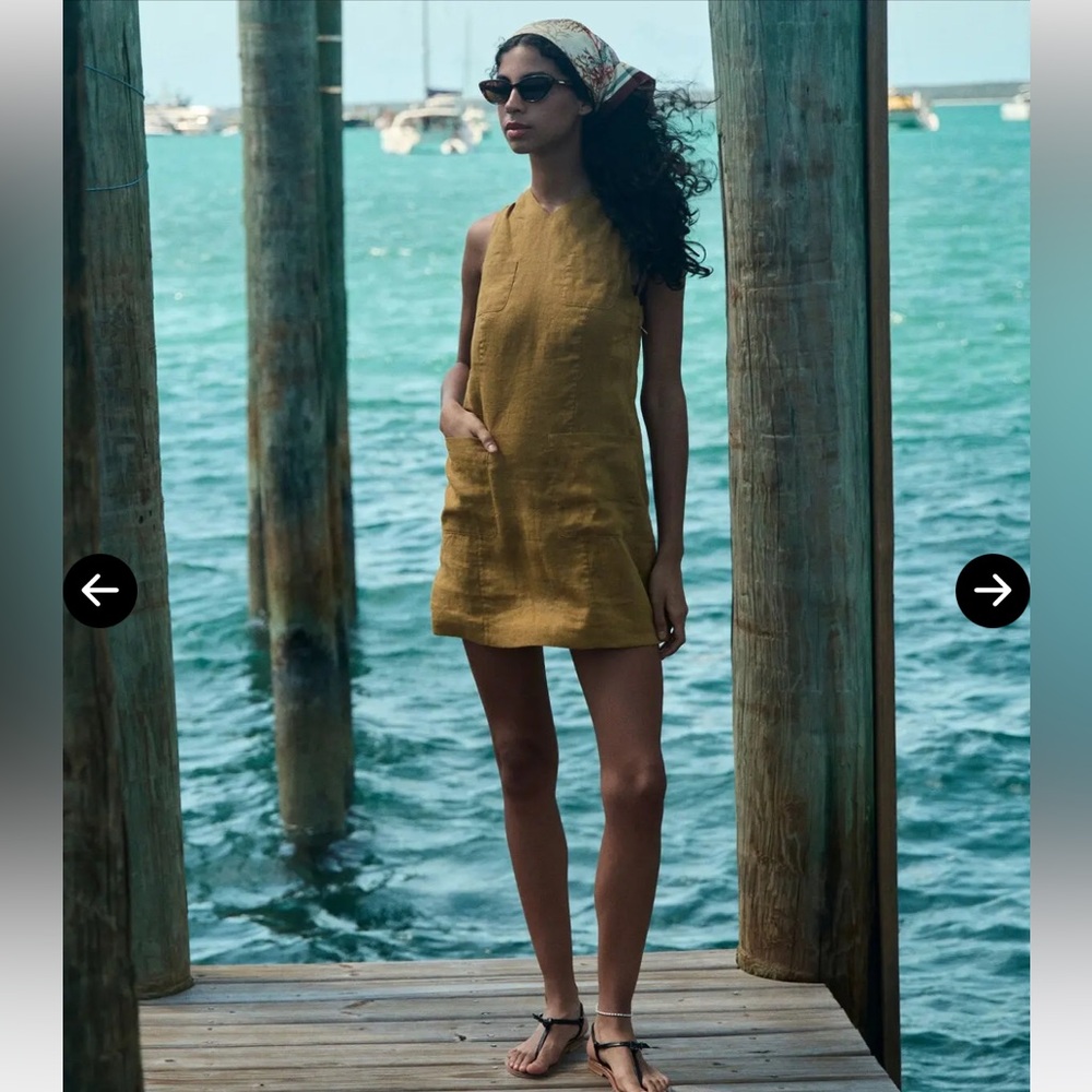Doen Bennett Linen Mini Dress